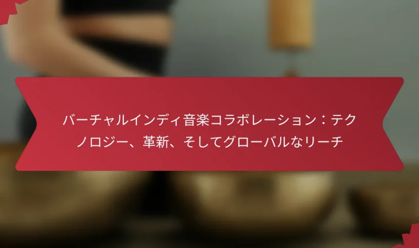 バーチャルインディ音楽コラボレーション：テクノロジー、革新、そしてグローバルなリーチ