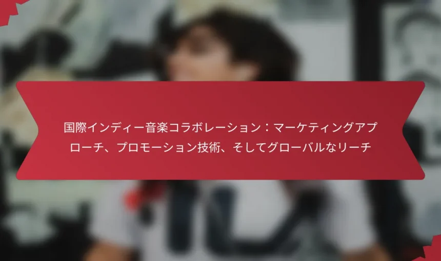 国際インディー音楽コラボレーション：マーケティングアプローチ、プロモーション技術、そしてグローバルなリーチ